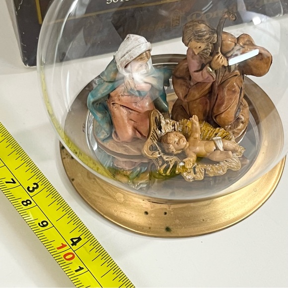 Fontanini Blown Glass Ornament Holy Family 56187 Nativity 1995 7" Tree Design - Picture 11 of 16